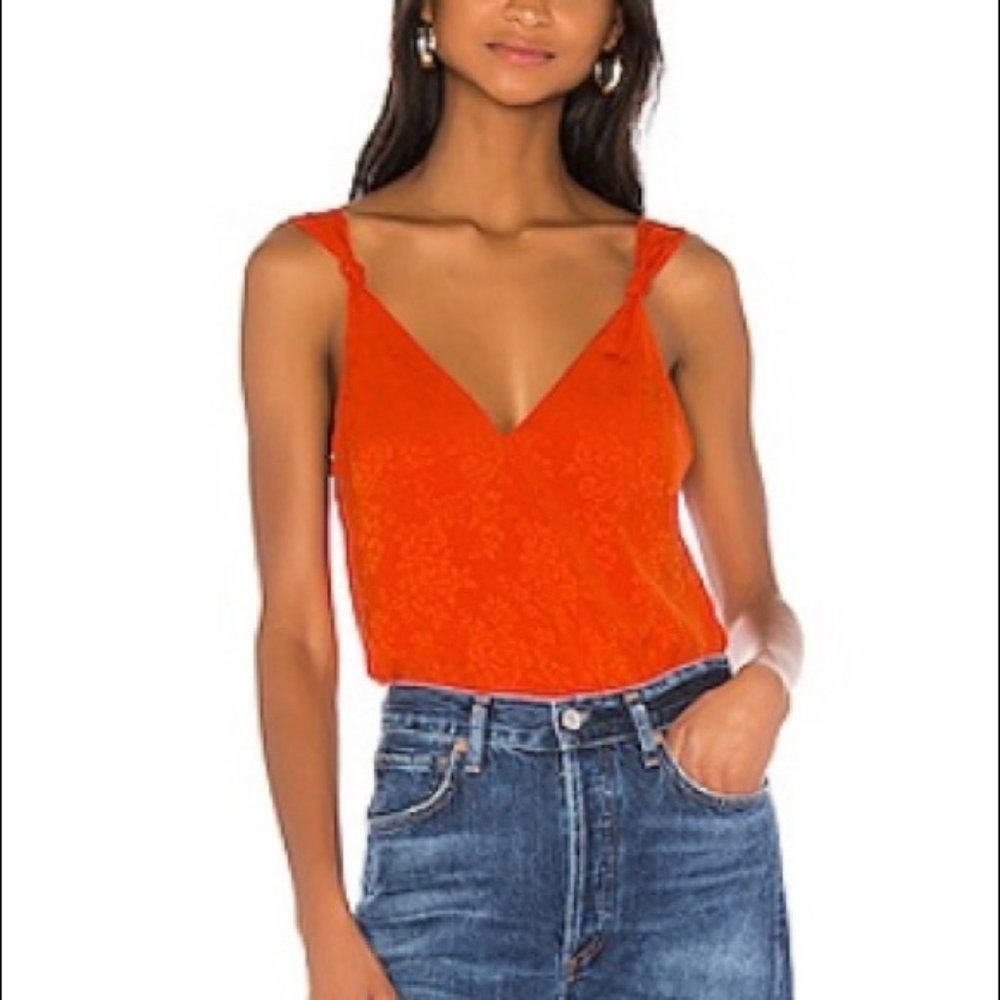 Revolve x House of Harlow 1960 Orange Tank Top